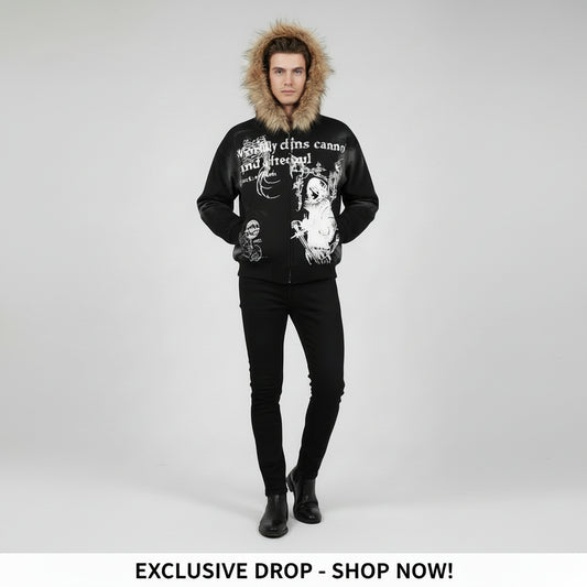 Fur Hoodie Strett Wear