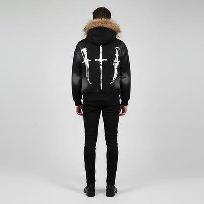 Fur Hoodie Strett Wear